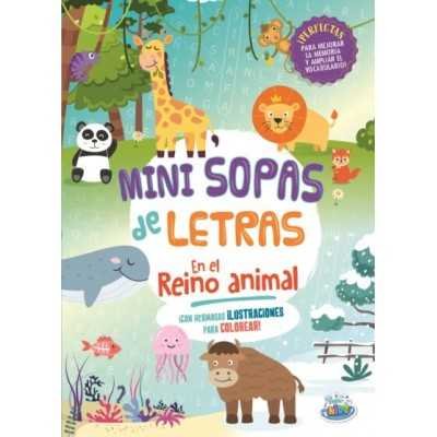 Libro mini sopa de letras En el reino animal 20x28 cm x16 páginas School Fun