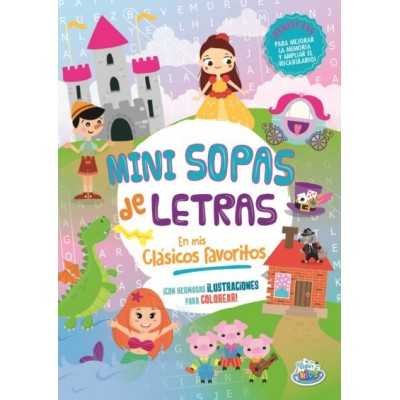 Libro mini sopa de letras En mis clásicos favoritos 20x28 cm x16 páginas School Fun