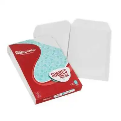 Sobre bolsa blanco 30x40 cm 80 grs x100 unidades Medoro