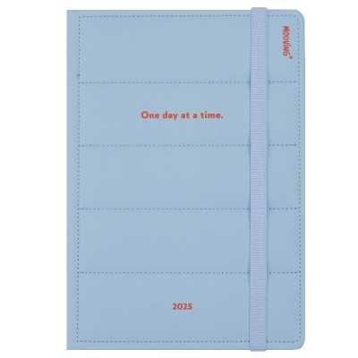 Agenda Diaria 15x21 cm Matelasse celeste encuadernada Mooving