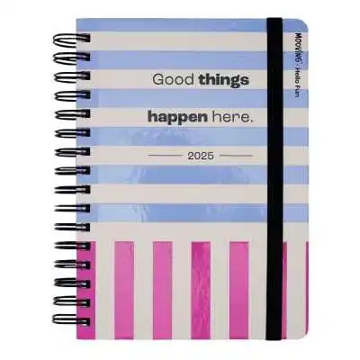 Agenda Diaria 15x21 cm Hello Fun I con espiral Mooving