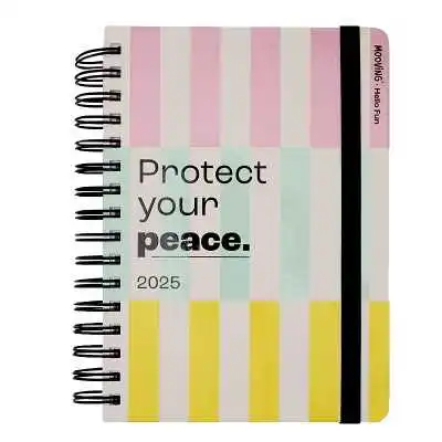 Agenda Diaria 15x21 cm Hello Fun II con espiral Mooving