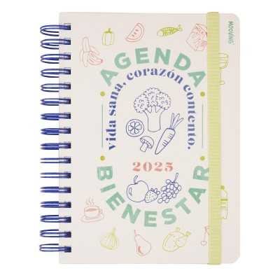 Agenda Diaria 15x21 cm Bienestar con espiral Mooving