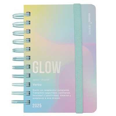 Agenda Diaria 10x15 cm Dictio pastel I con espiral Mooving