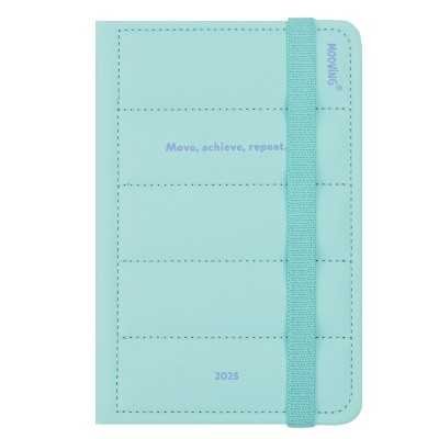 Agenda Diaria 10x15 cm Matelasse menta encuadernada Mooving