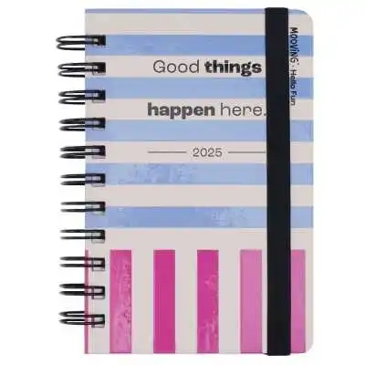 Agenda 2 Días x Página 10x15 cm Hello fun I con espiral Mooving
