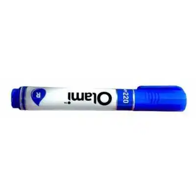 Marcador para pizarra recargable azul punta redonda Olami