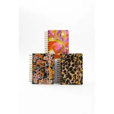 Agenda 15x21 cm diaria Boho con espiral FW