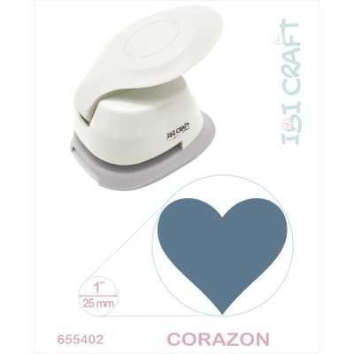 Perforadora artística para goma eva 25 mm 1¨ Corazon Ibicraft