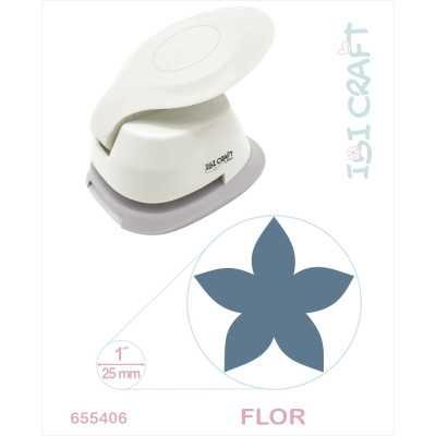 Perforadora artística para goma eva 25 mm 1¨ Flor 15 Ibicraft