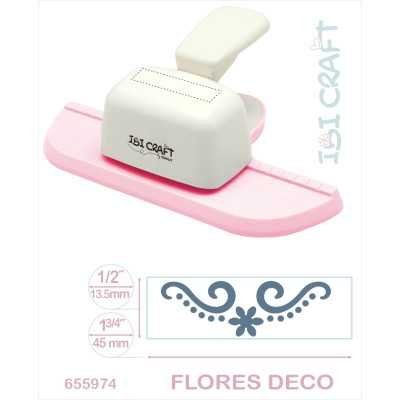 Perforadora artística De Guardas Jumbo Flores Deco Ibicraft