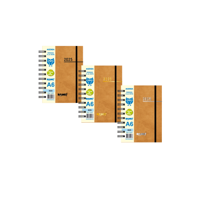 Agenda A6 semanal 2025 Rome