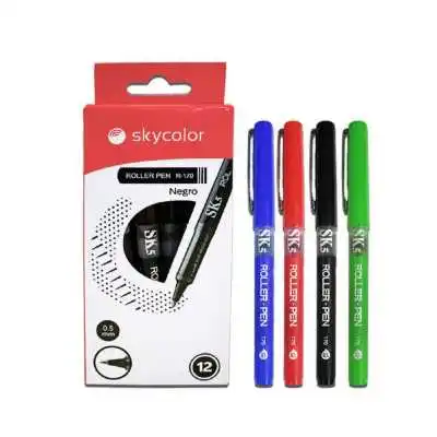 Roller 0.5 mm gel tinta líquida R-170 negro Skycolor