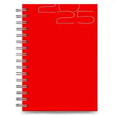 Agenda N°7 diaria Positano corallo con espiral Talbot