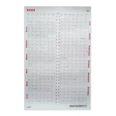 Calendario Organizador Anual Morgantt I 58x98 cm Morgan