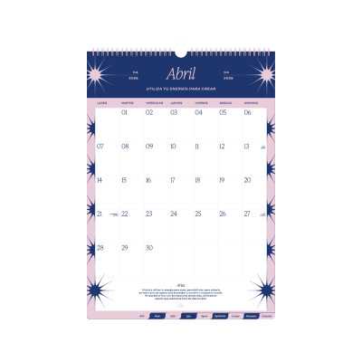 Calendario mensual de pared Astrologico FW