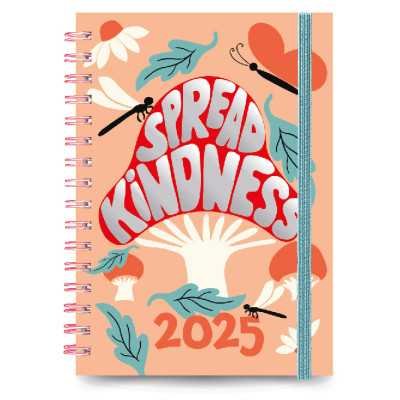 Agenda diaria cartera N°6 Kindness con espiral Talbot