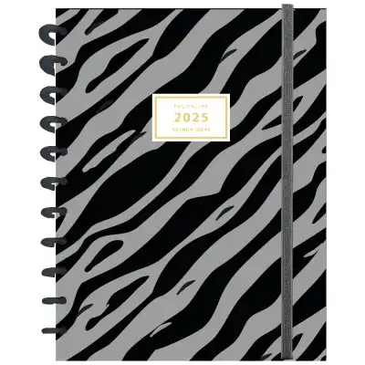 Agenda semanal 14x21cm sistema de discos Zebra con elástico Do Decorline