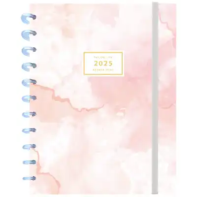 Agenda semanal 14x21cm sistema de discos Marmolada con elástico Do Decorline