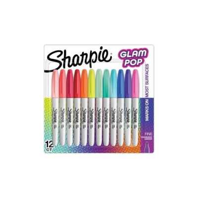 Marcadores finos Glam Pop x12 unidades colores surtidos Sharpie