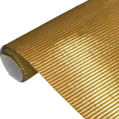 Microcorrugado 50x70 cm Oro metalizado Leysa