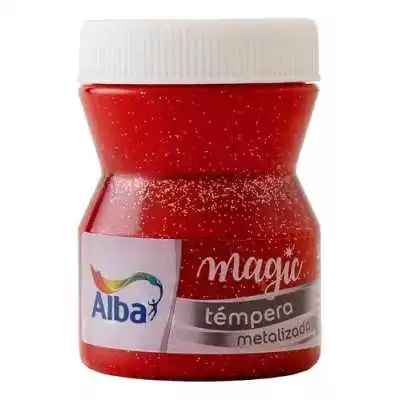 Tempera Magic glitter Rojo (84) x100 ml Alba