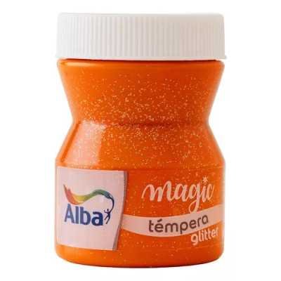 Tempera Magic glitter Naranja (82) x100 ml Alba