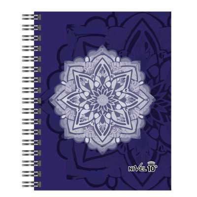 Agenda Bonjour N°8 diaria con espiral y elástico Mandalas Nivel 10