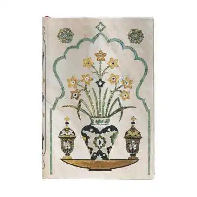 Cuaderno Mini-Liso 10x14 cm Shah - Flores del Taj Majal Paperblanks