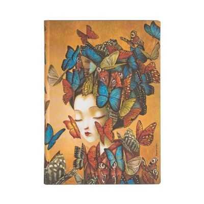 Cuaderno MADAME BUTTERFLY-LACOMBE 13x18 cm Midi-Rayado Paperblanks