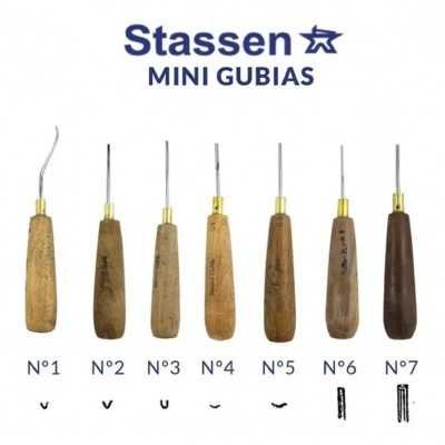 Gubia Mini nº1 en V Perfil Recto Stassen