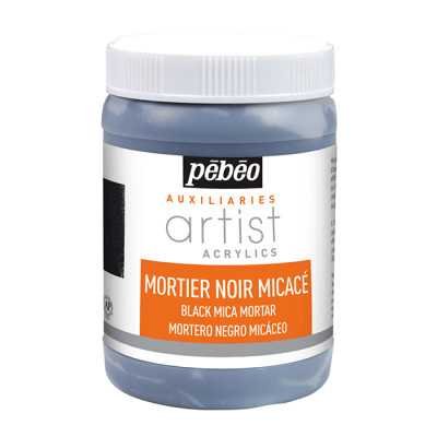 Mortero Artist Negro Micaceo x250 ml Pebeo