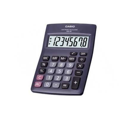 Calculadora mini escritorio MW-8V de 8 dígitos color negro Casio