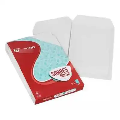 Sobres bolsa blanco 27x37 cm 80 grs x250 unidades Medoro