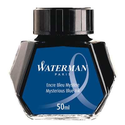 Tinta para lapicera pluma AZUL frasco x50 ml Waterman