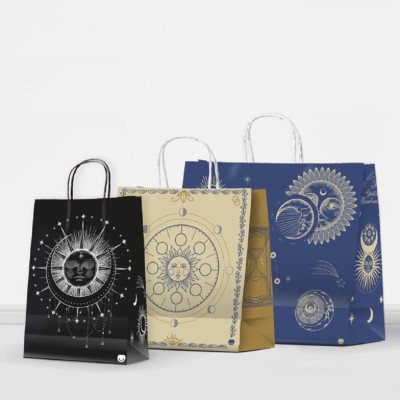 Bolsa regalo luna Astrology 22x10x24 cm Premium Pack