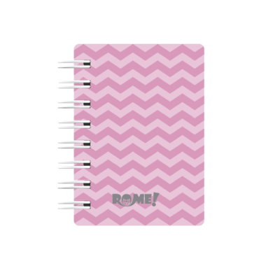 Libreta A7 cartone zig zag x 90 hojas rayadas Rome