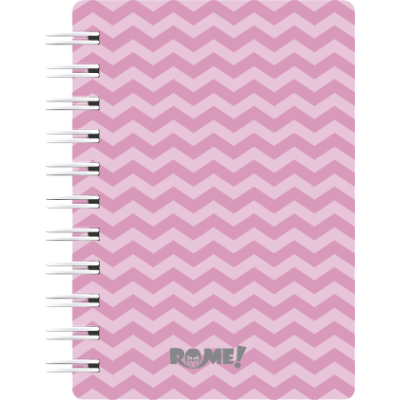 Libreta A6 cartone zigzag x 90 hojas lisas Rome