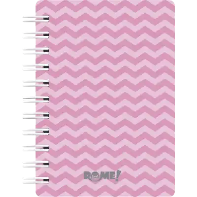 Libreta A6 cartone zigzag x 90 hojas lisas Rome