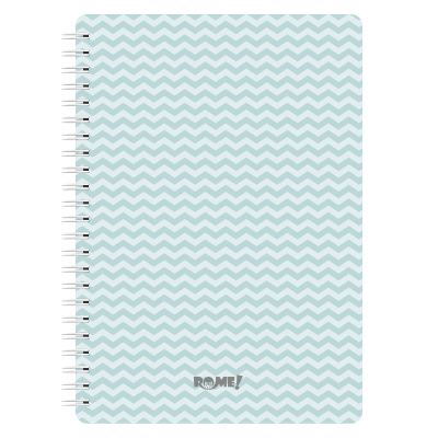 Cuaderno con espiral A4 tapa dura Zig zag x90 hojas rayadas Rome