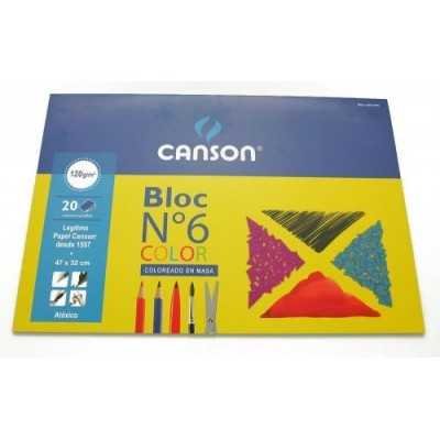 Block Nº6 dibujo de 120 grs x20 hojas de colores Canson