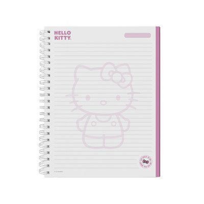 Cuaderno con espiral A4 tapa dura Hello Kitty III x96 hojas rayado Mooving