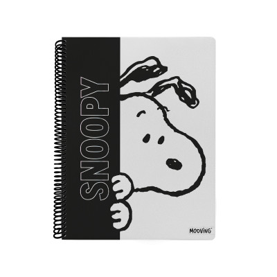 Cuaderno con espiral A4 tapa flexible Snoopy I x 80 hojas rayado Mooving