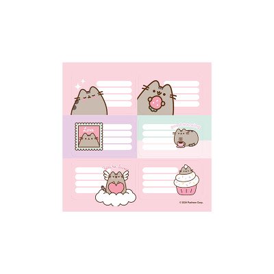 Etiquetas Autoadhesivas Pusheen x12 unidades Mooving