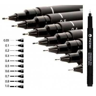 Microfibra graduada Drawing Pen 0.6 mm Pizzini