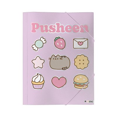 Carpeta Oficio 3 Solapas Pusheen II Mooving