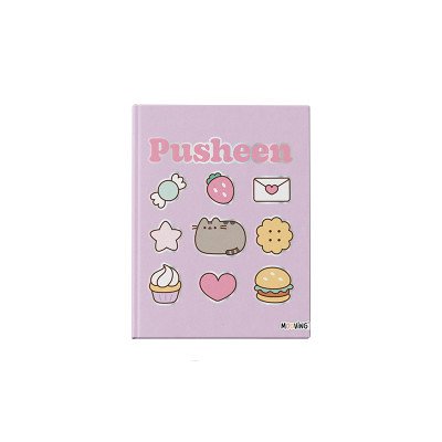 Cuaderno 16x21 cm tapa dura Pusheen x 48 hojas rayado Mooving