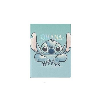 Cuaderno 16x21 cm tapa dura Stitch x 48 hojas rayado Mooving