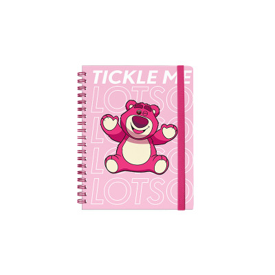 Libreta espiralada A5 Lotso II x96 hojas rayadas con elástico Mooving