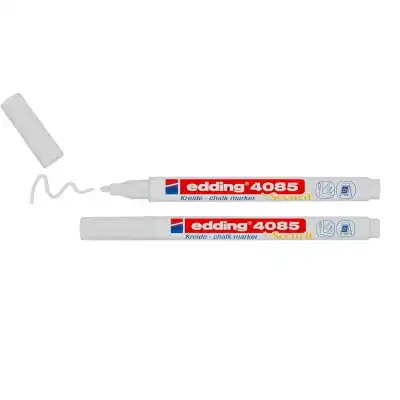 Marcador tiza líquida 4085 punta redonda trazo fino 1 - 2 mm  Celeste (10) Edding